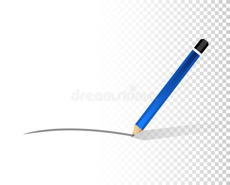 linha do lápis sobre uma camada vazia do projeto ilustração do vetor linha do lápis sobre uma camada vazia do projeto ilustração do vetor