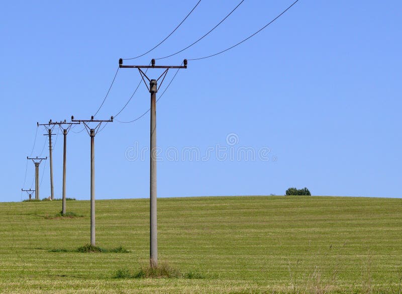 Linha eléctrica imagem de stock Linha eléctrica imagem de stock