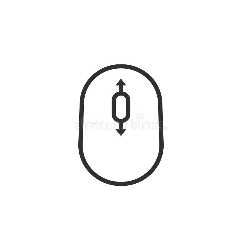 Linha fina preta ícone do rolo ilustração do vetor