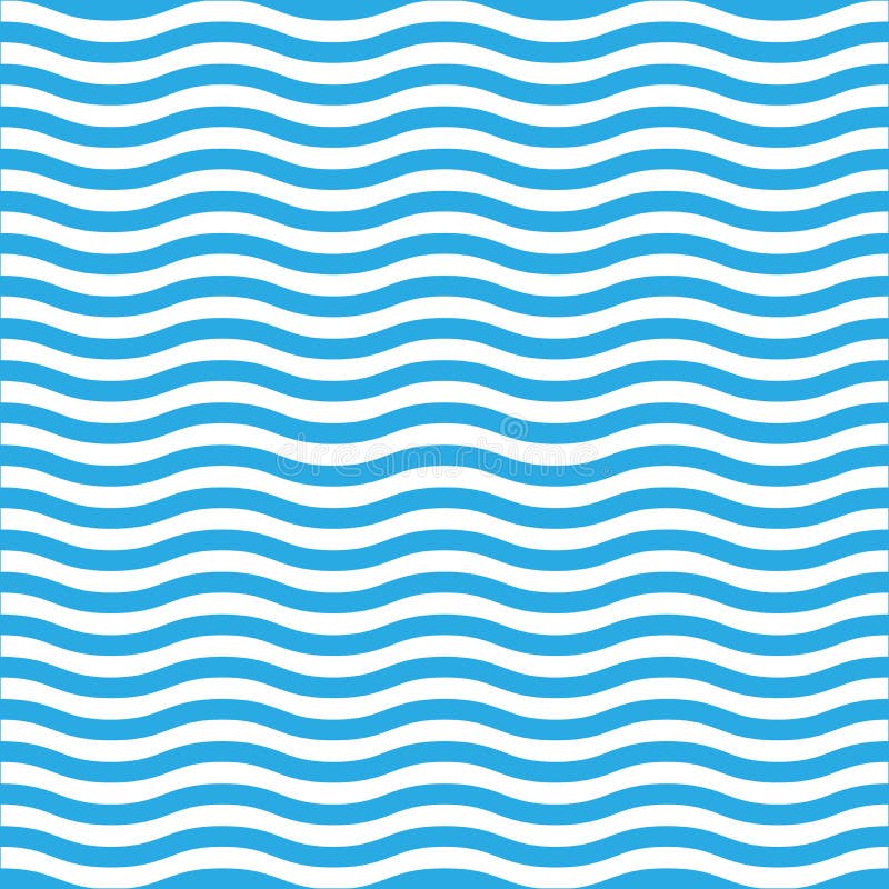 Wavy line seamless pattern in blue and white. Simple retro navy style vector background. Wavy line seamless pattern in blue and white. Simple retro navy style vector background.