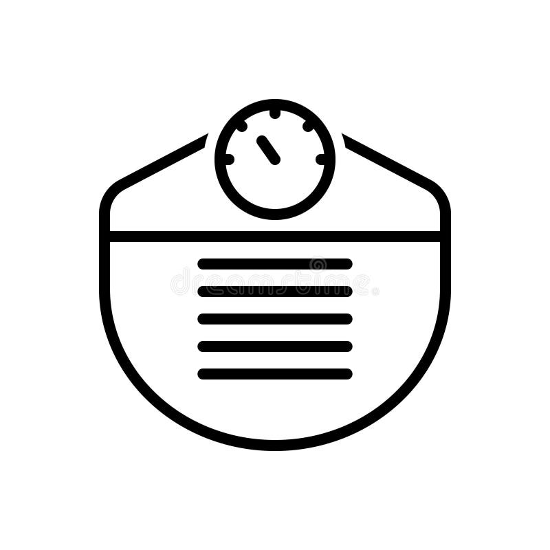 Black line icon for  weight, ponderosity, load, logo,  heft and meterage. Black line icon for  weight, ponderosity, load, logo,  heft and meterage