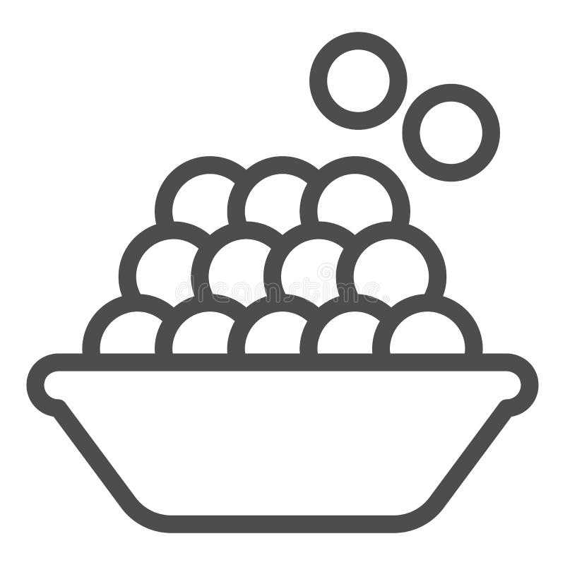Linha vermelha ícone do caviar Ilustração do vetor do caviar do preto do mar isolada no branco Projeto do estilo do esboço do mar ilustração do vetor Linha vermelha ícone do caviar Ilustração do vetor do caviar do preto do mar isolada no branco Projeto do estilo do esboço do mar ilustração do vetor