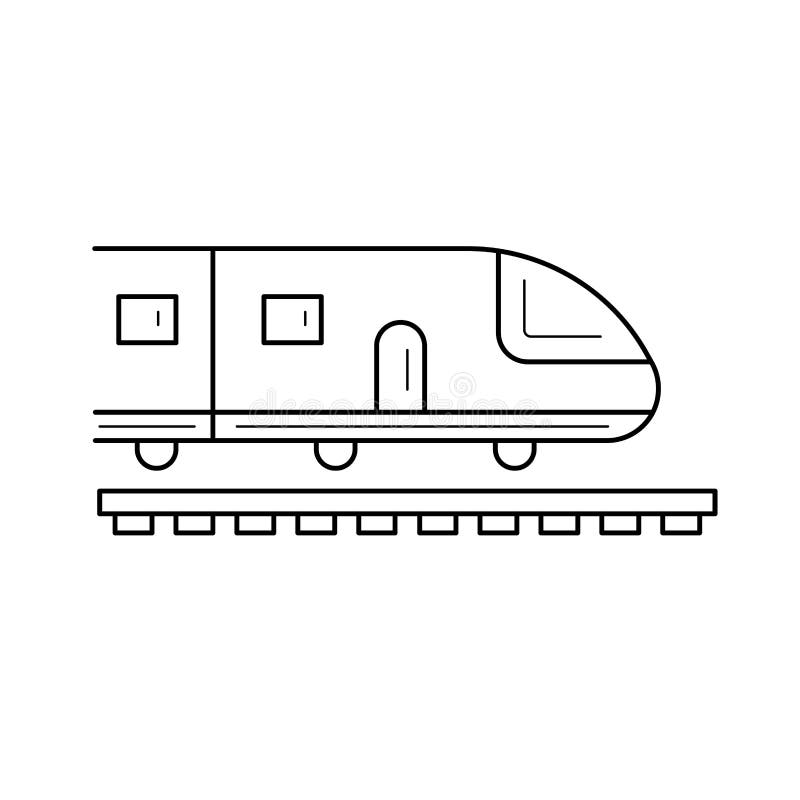 Linha ícone do metro da viagem ilustração stock Linha ícone do metro da viagem ilustração stock