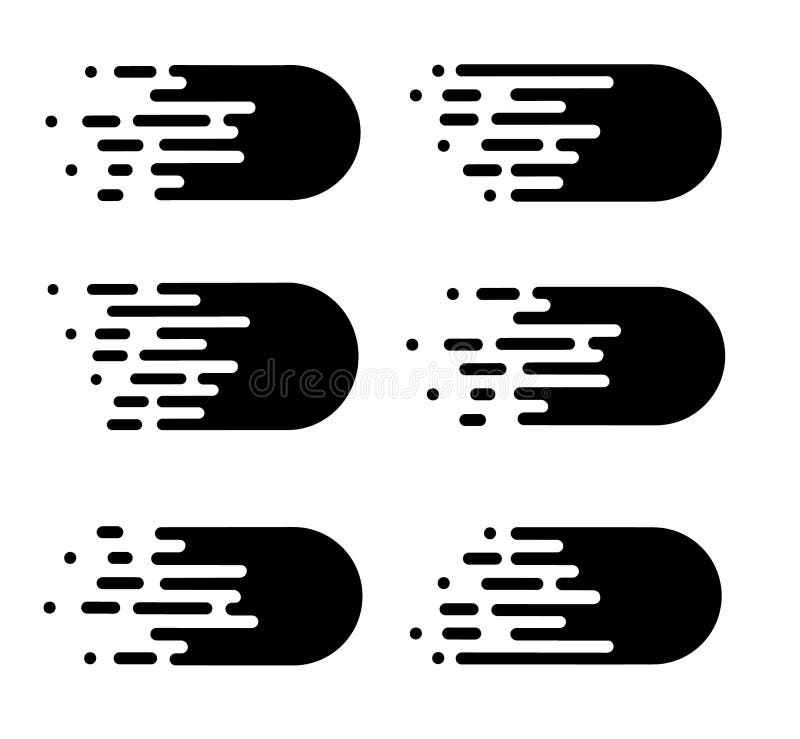 Linhas da velocidade ajustadas isoladas no branco Efeito do movimento ilustração stock Linhas da velocidade ajustadas isoladas no branco Efeito do movimento ilustração stock