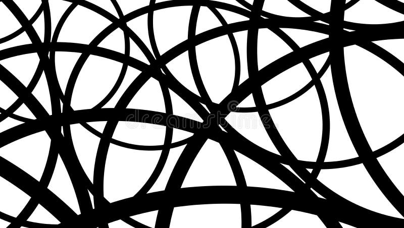 Linhas do preto da abstra??o brancas no estilo linear no fundo branco Vetor abstrato ilustra??o isolada M?o desenhada ilustração stock Linhas do preto da abstra??o brancas no estilo linear no fundo branco Vetor abstrato ilustra??o isolada M?o desenhada ilustração stock