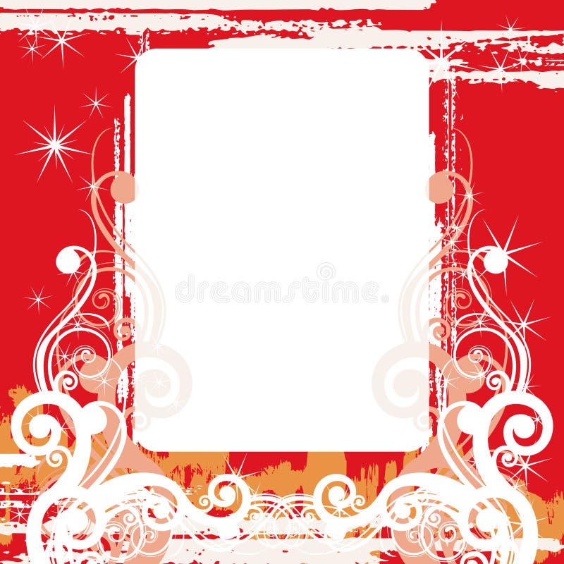 Linhas florais ilustração stock