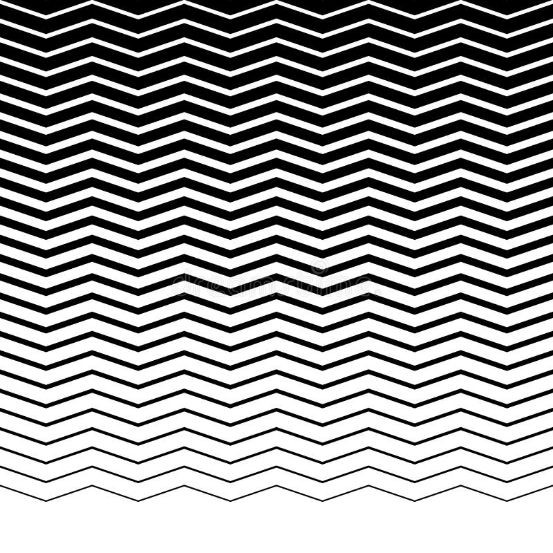 Linhas horizontais do ondulado-ziguezague paralelo - horizontalmente repetíveis ilustração stock Linhas horizontais do ondulado-ziguezague paralelo - horizontalmente repetíveis ilustração stock