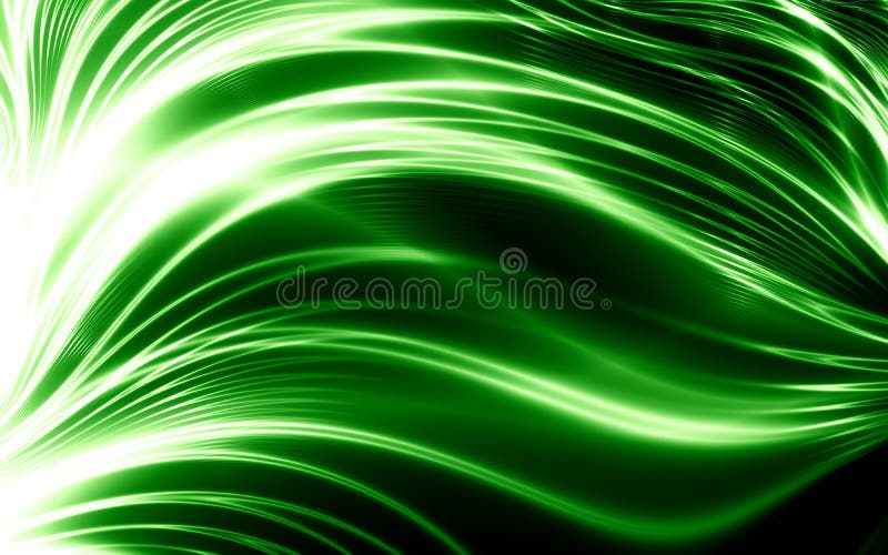 Linhas verdes abstratas ilustração do vetor