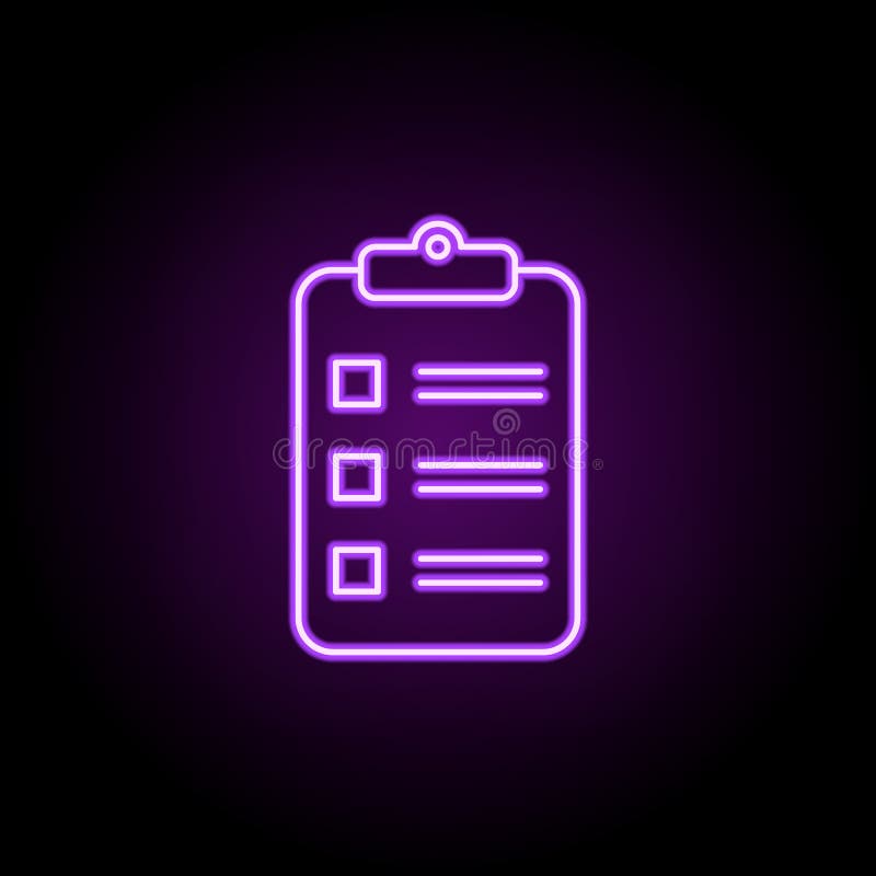 Linie der Zusammenfassung der Erklärung Symbol. Elemente des Netzes in den Neonartikonen. einfache Symbol für Websitewebdesign Mob stock abbildung