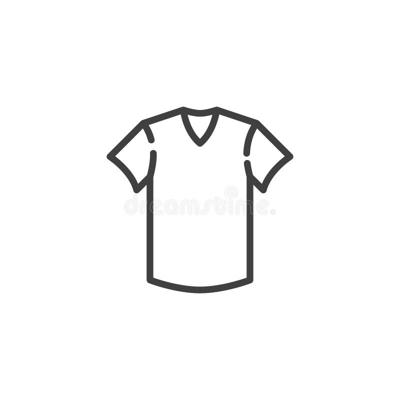 Linie Symbol T-Shirt des kurzen Ärmels