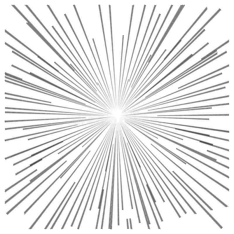Linien des Illustrationsvektorzusammenfassungsgeschwindigkeitsbewegungs-schwarzen Flecks, Stern