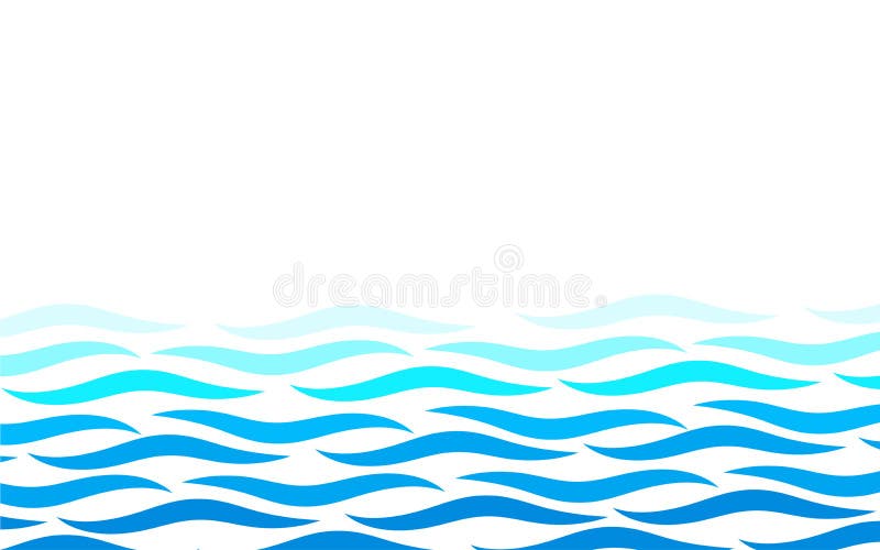 Linii alternative apă albastru undă ocean abstract vector de fond abstract royalty free illustration