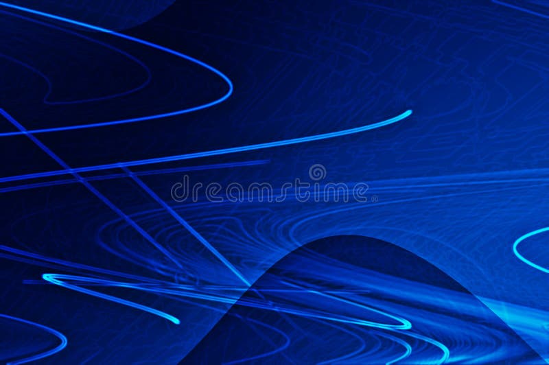 Linii luminoase cu albastru închis stock illustration