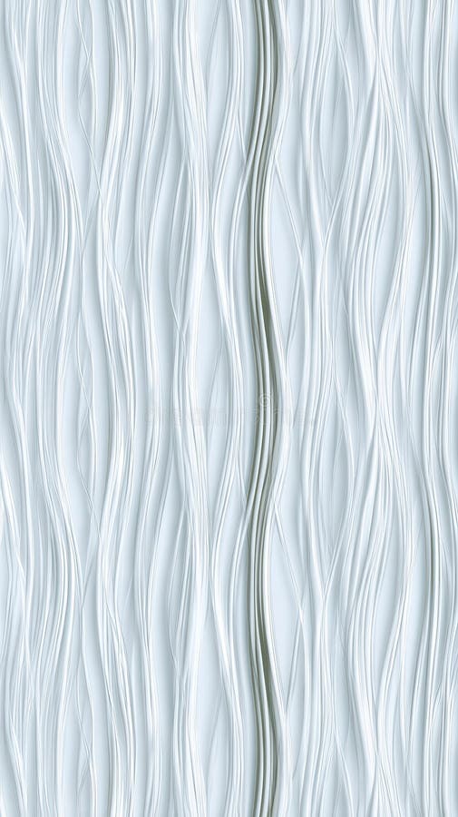 Linii ondulate abstracte pe fundal alb texturat pentru decor de suprafață stock illustration