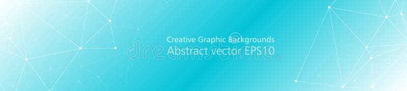 Linii triunghiulare tehnologie pentru banner-ul creativ cu design mare royalty free illustration
