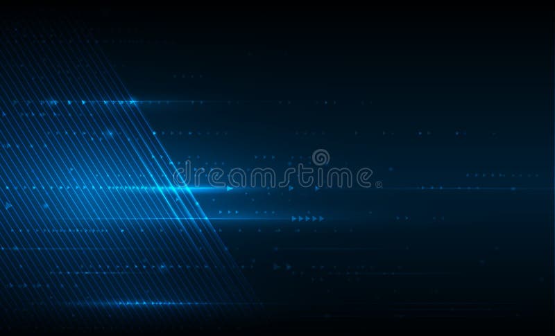 Linii vectoriale netede ilustrație în fundal de culoare albastru închis vector illustration