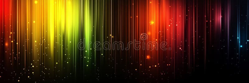 Linii verticale de culori gradient vibrante cu sclipire și strălucire stock illustration