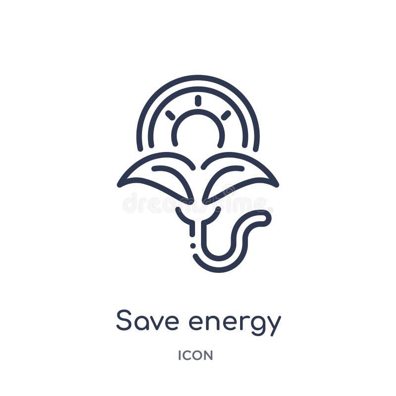 Liniowy oprócz energetycznej ikony od ekologia konturu kolekcji Cienieje linię oprócz energetycznego wektoru odizolowywającego na ilustracji Liniowy oprócz energetycznej ikony od ekologia konturu kolekcji Cienieje linię oprócz energetycznego wektoru odizolowywającego na ilustracji