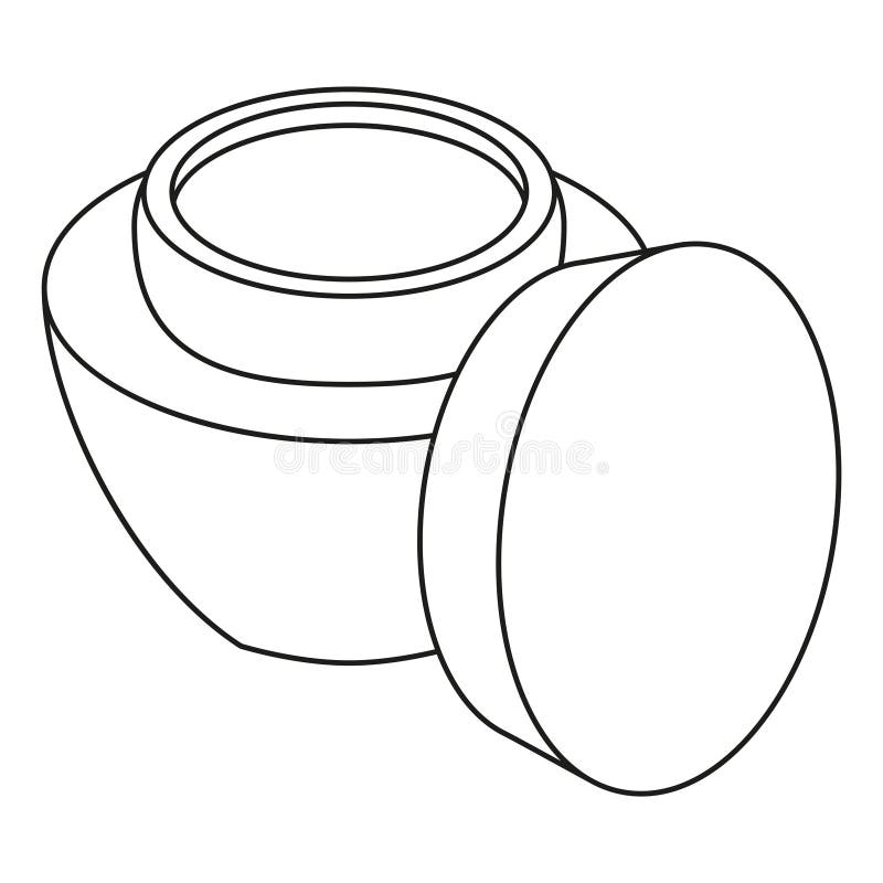 Linje för framsidakräm för konst svartvit öppen krus vektor illustrationer Linje för framsidakräm för konst svartvit öppen krus vektor illustrationer