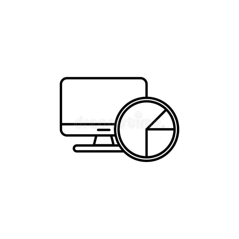 Linje symbol som för dataanalyticsvektor isoleras på vit bakgrund Dataanalytics fodrar symbolen för infographic, website eller ap royaltyfri illustrationer Linje symbol som för dataanalyticsvektor isoleras på vit bakgrund Dataanalytics fodrar symbolen för infographic, website eller ap royaltyfri illustrationer