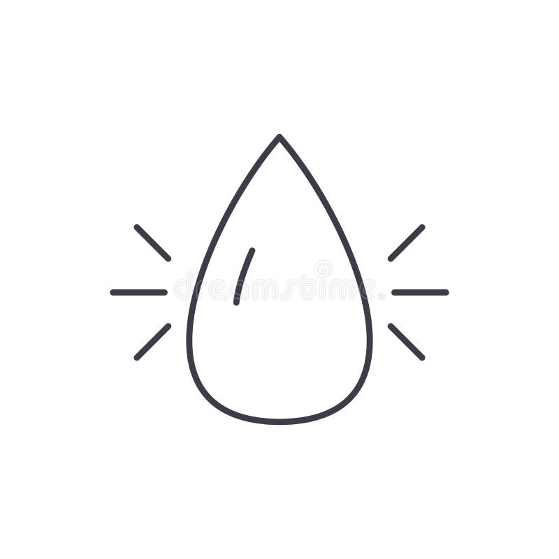 Linje symbolsbegrepp för vattenbransch Illustration för vektor för vattenbransch linjär, symbol, tecken royaltyfri illustrationer Linje symbolsbegrepp för vattenbransch Illustration för vektor för vattenbransch linjär, symbol, tecken royaltyfri illustrationer