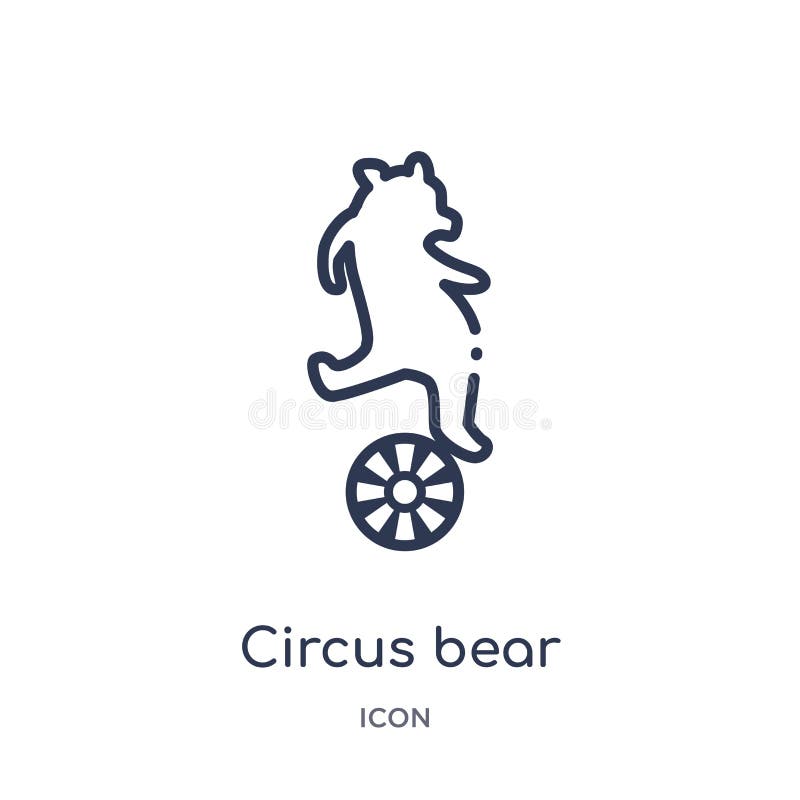 Linjär cirkusbjörnsymbol från cirkusöversiktssamling Tunn linje cirkusbjörnvektor som isoleras på vit bakgrund Cirkusbjörn vektor illustrationer Linjär cirkusbjörnsymbol från cirkusöversiktssamling Tunn linje cirkusbjörnvektor som isoleras på vit bakgrund Cirkusbjörn vektor illustrationer