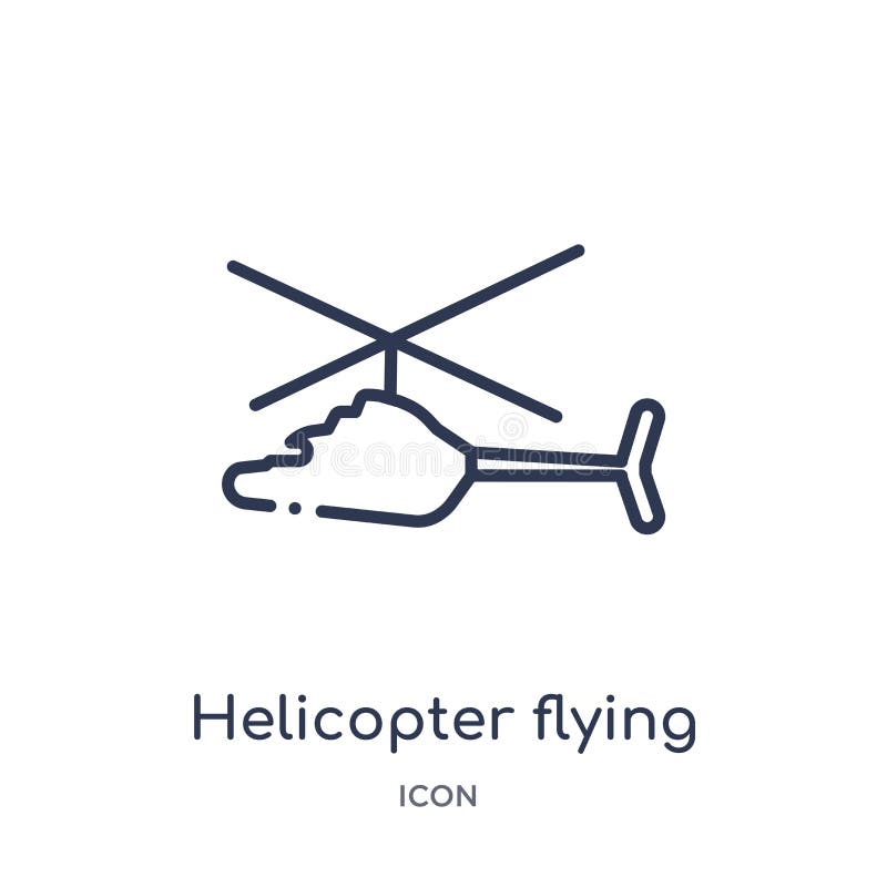 Linjär helikopterflygsymbol från samling för översikt för flygplatsterminal Tunn linje helikopterflygvektor som isoleras på vit royaltyfri illustrationer Linjär helikopterflygsymbol från samling för översikt för flygplatsterminal Tunn linje helikopterflygvektor som isoleras på vit royaltyfri illustrationer