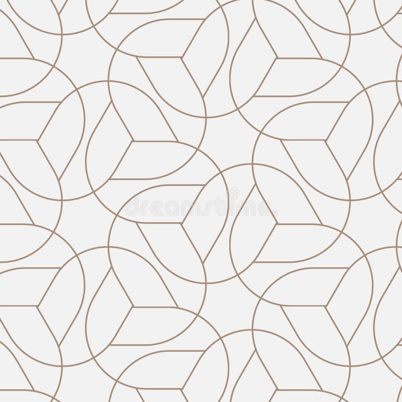 Linjär vektormönster som upprepar abstrakt kedja på hexagonform eller abstrakt blomma. mönstret är rent för typlutskrift royaltyfri illustrationer