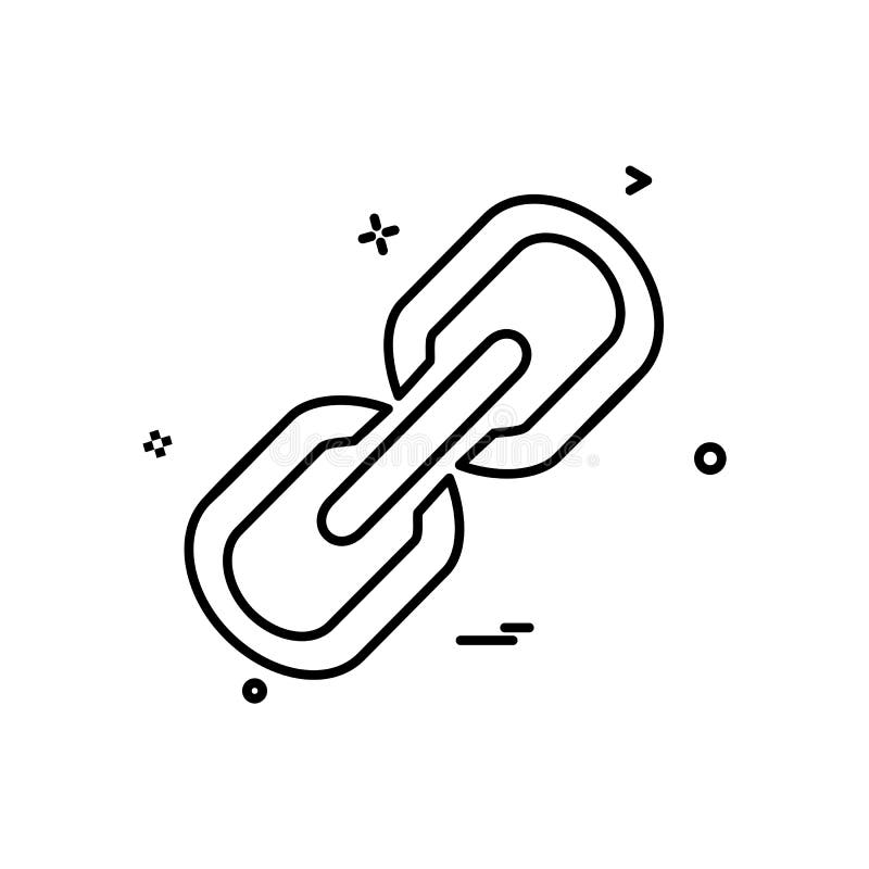 Linked icon design vector - This Vector EPS 10 illustration is best for print media, web design, application design user interface and infographics with well composed layers for the ease of user.
