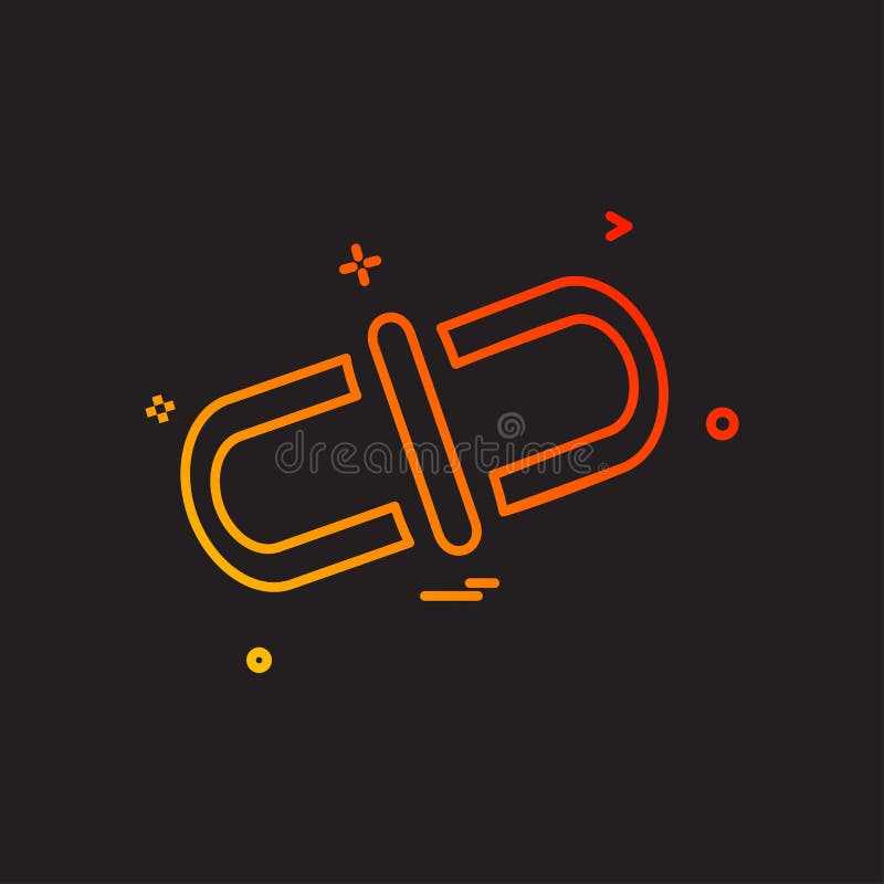 Linked icon design vector royalty free illustration