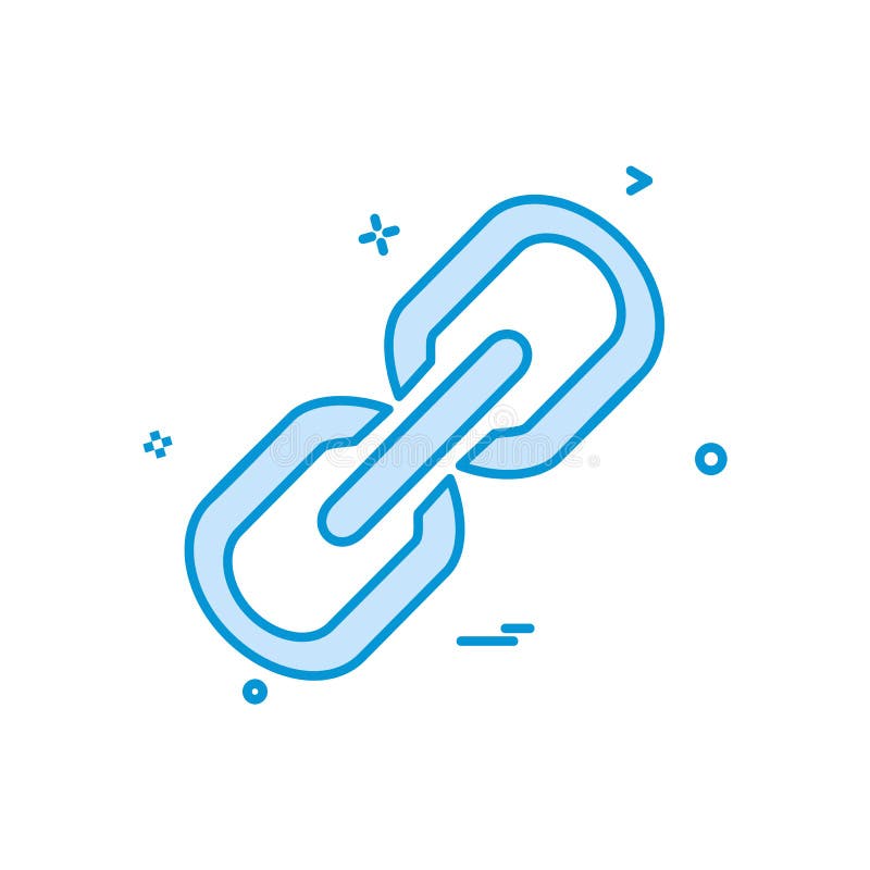 Linked icon design vector stock illustration