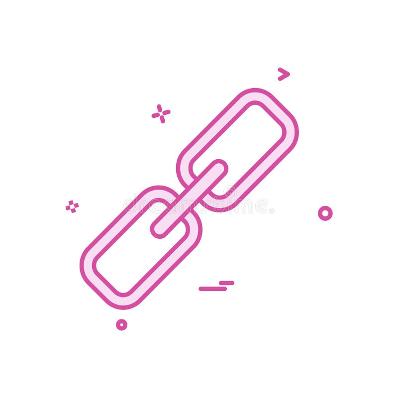 Linked icon design vector stock illustration