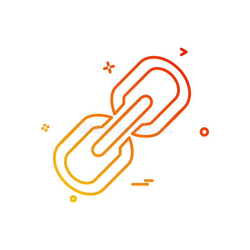 Linked icon design vector royalty free illustration