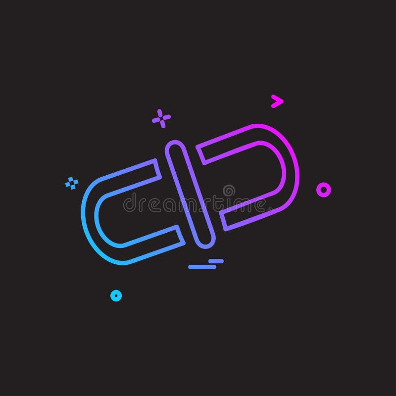 Linked icon design vector royalty free illustration