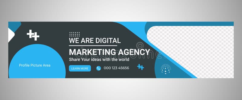 LinkedIn background photo for Digital Marketing Agency editable graphics template. Digital marketing linkedin banner stock images, royalty-free photos and pictures