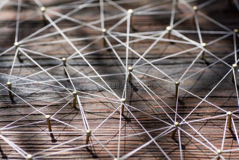 Linking entities. Network, networking, social media, internet communication abstract. A small connected to larger royalty free stock images Linking entities. Network, networking, social media, internet communication abstract. A small connected to larger royalty free stock images