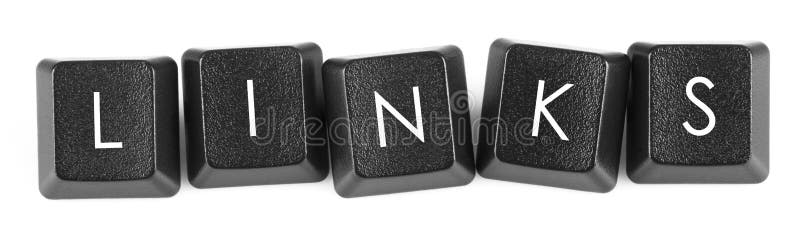 Links - keyboard button stock image Links - keyboard button stock image
