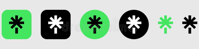 Linktree Logo Set Vector Linktree App Icon Bundle Editable SVG PNG Transparenter Hintergrund Premium Social Media Design for lizenzfreie abbildung