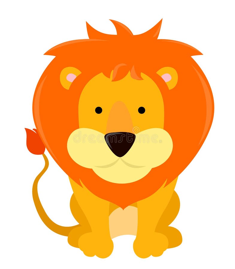 download lion cartoon stock vector image of nature safari comic 35723355