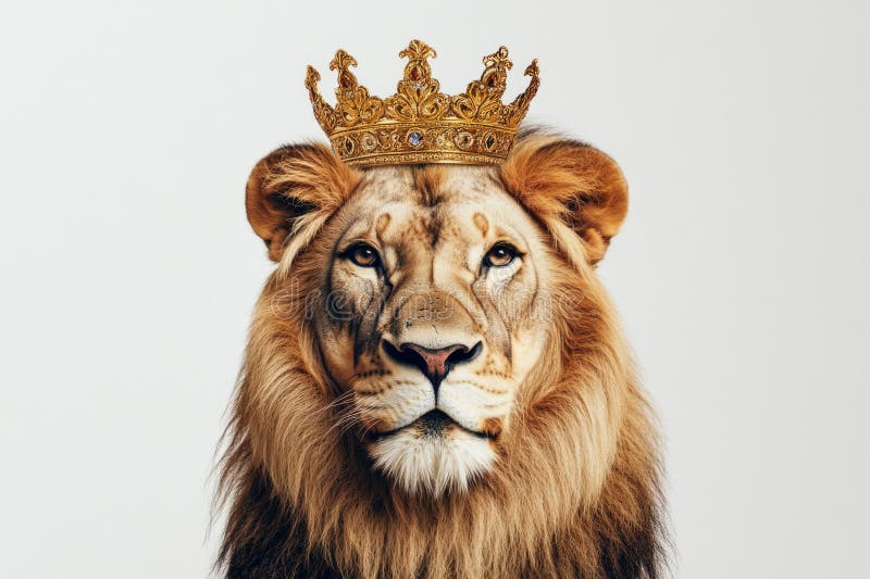 Lion with Crown royalty free stock images
