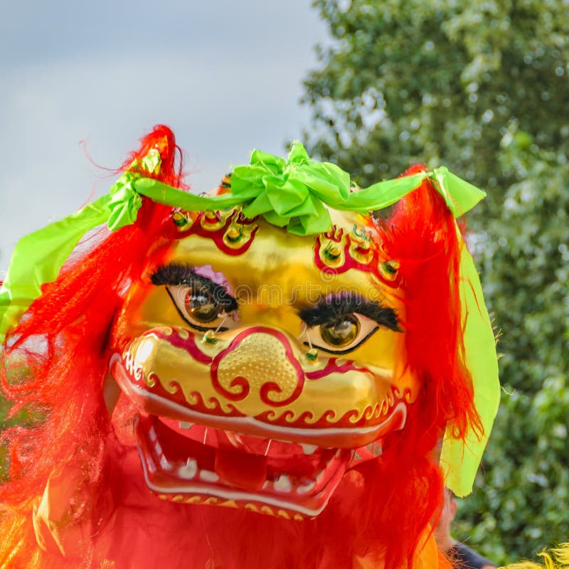 Lion Dance, nouvelle année chinoise, Montevideo, Uruguay images libres de droits Lion Dance, nouvelle année chinoise, Montevideo, Uruguay images libres de droits