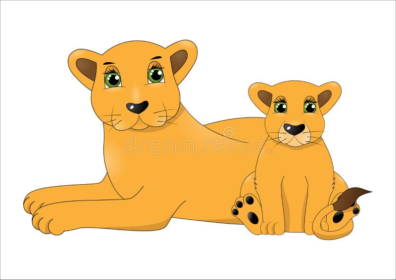 Bebe De Lion Illustration Stock Illustration Du Sauvage Bebe De Lion Illustration Stock Illustration Du Sauvage