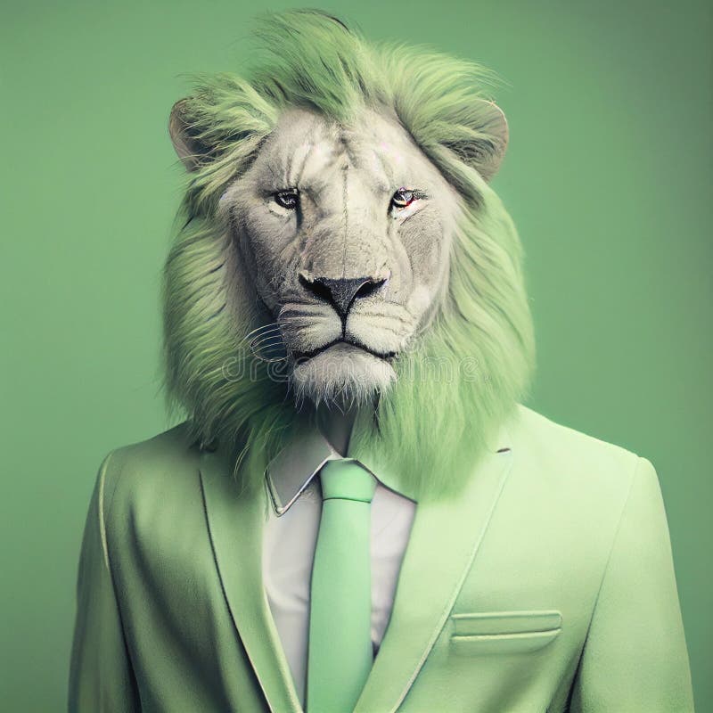 Lion designer fashion stock illustration