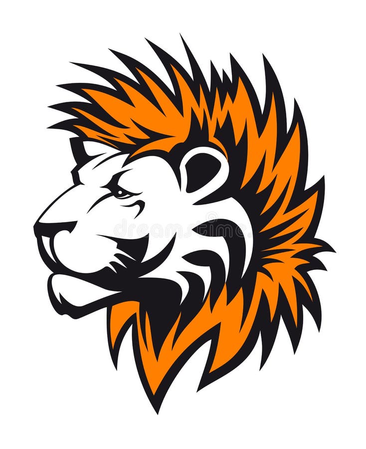 Lion head vector illustration