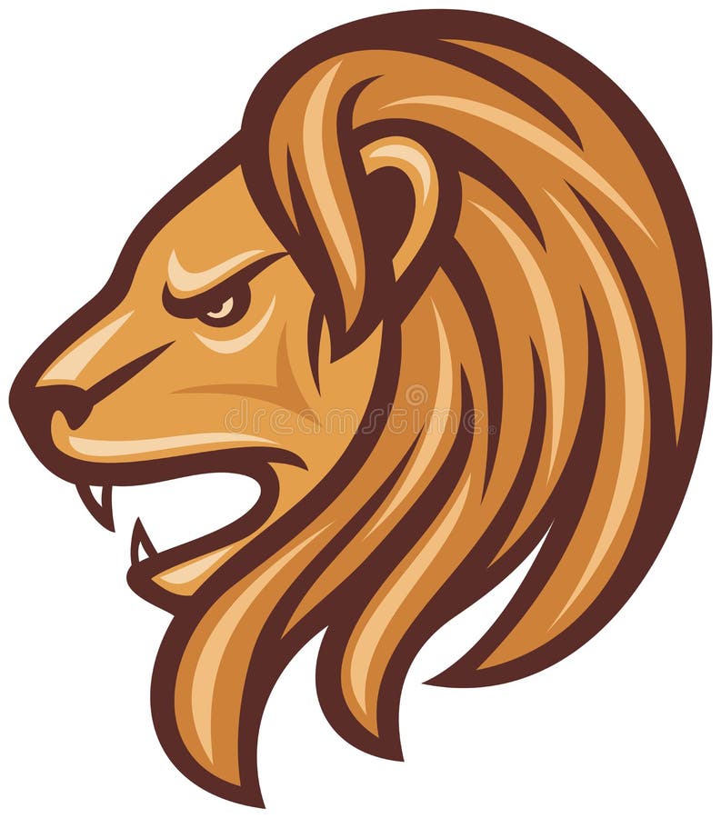 Lion head vector illustration