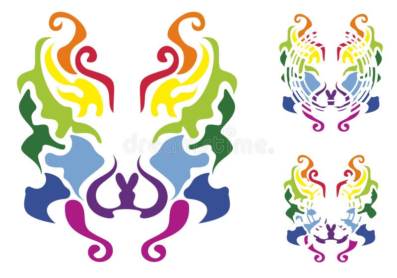 Lion head spectrum vector illustration