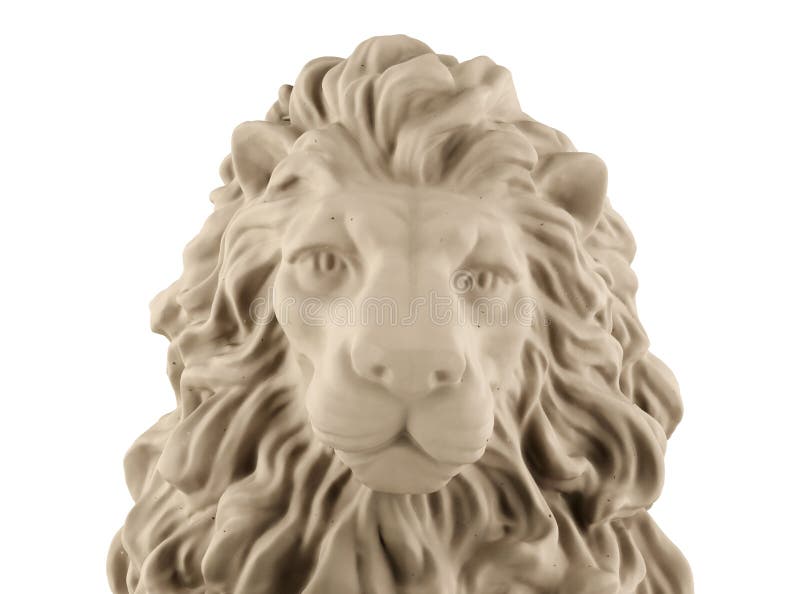 Lion head statue stock illustration. Illustration of artificial 53977550