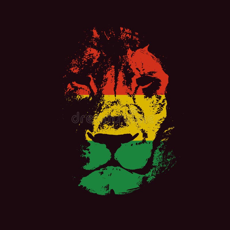 Lion head. Vector background. Poster