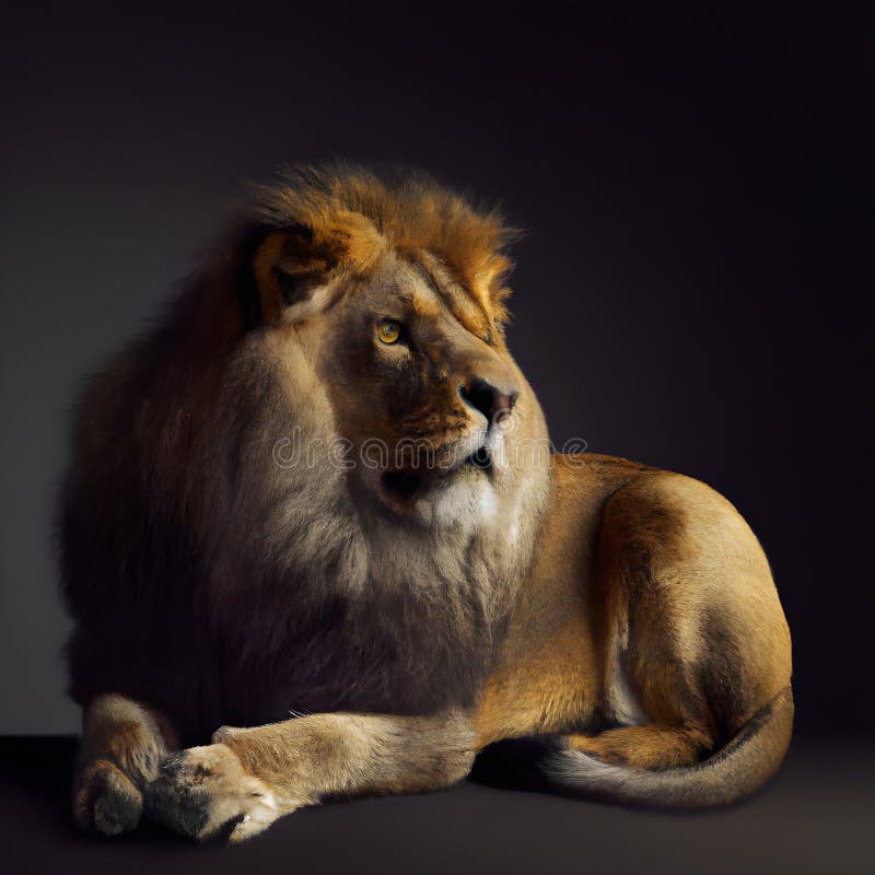 A fierce lion, the jungles regal monarch, roars with power AI Generated  31586259 Stock Photo at Vecteezy