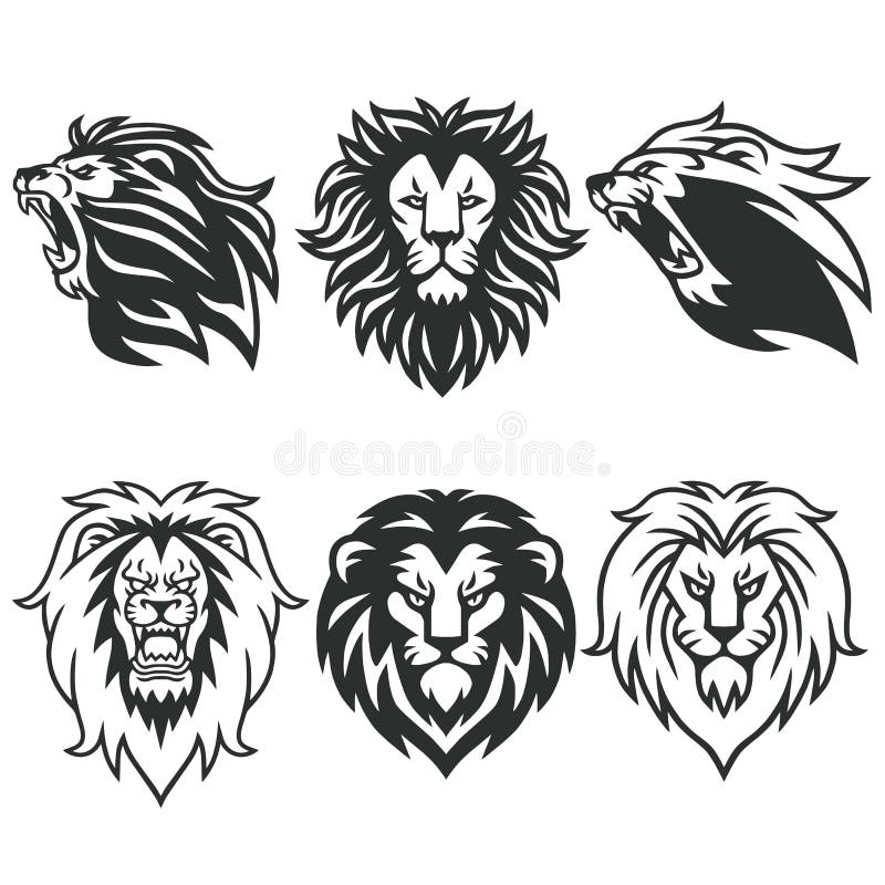 Lion Logo Package Erstklassiger Design-Sammlungs-Satz Auch im corel abgehobenen Betrag lizenzfreie abbildung Lion Logo Package Erstklassiger Design-Sammlungs-Satz Auch im corel abgehobenen Betrag lizenzfreie abbildung
